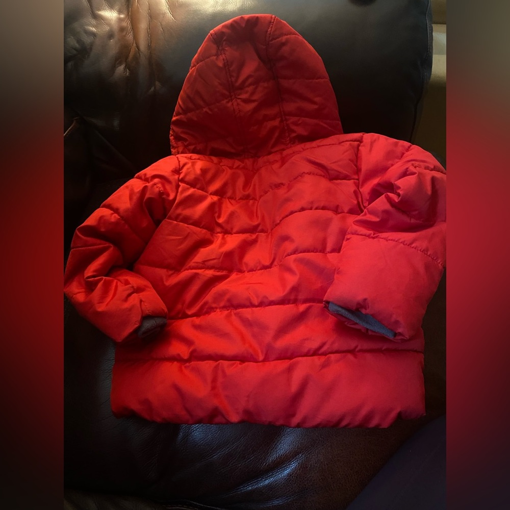 Okie Dokie Size 4T Kids Winter Red/Grey Jacket! - Picture 4 of 7